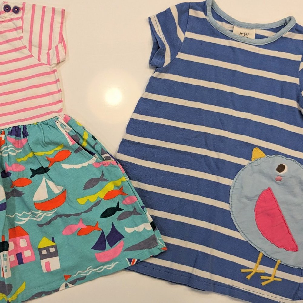 Mini Boden dress bundle, size 2-3Y, short sleeve, play condition
